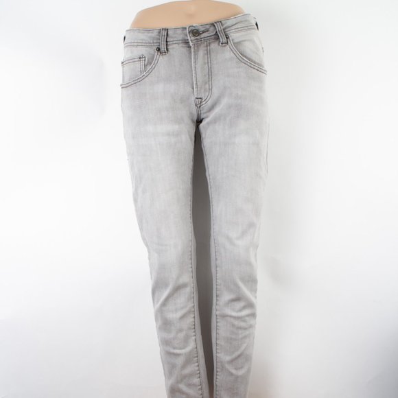 CJ Black Skinny Flex 28 X 30 Men's Denim Jeans Gray Denim Zip Fly - Picture 1 of 11